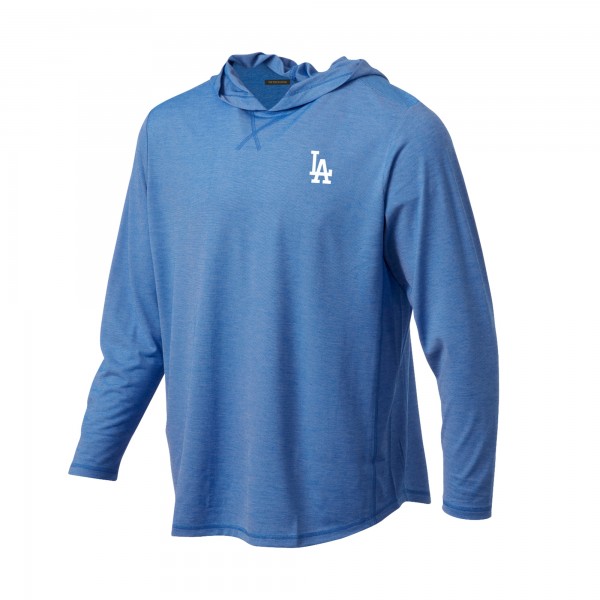 Los Angeles Dodgers Royal Butter Stripe Tri-Blend Long Sleeve Hoodie T-Shirt