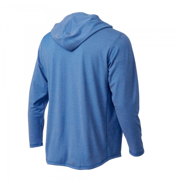 Los Angeles Dodgers Royal Butter Stripe Tri-Blend Long Sleeve Hoodie T-Shirt