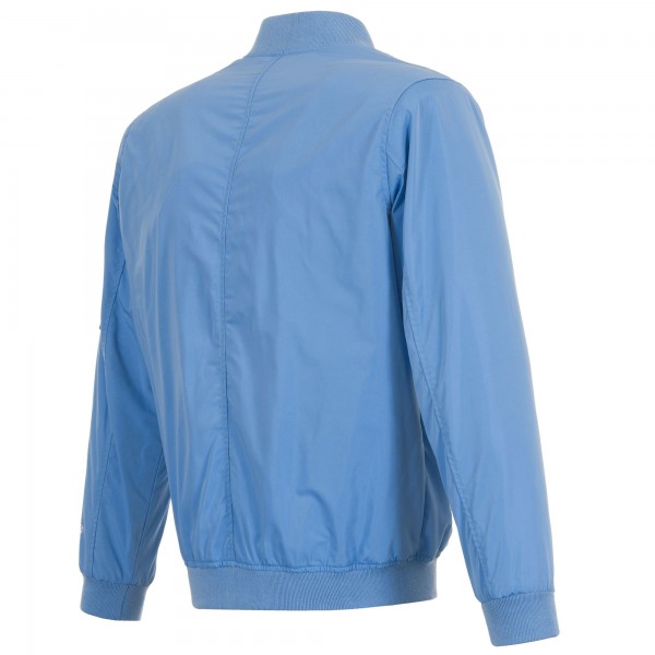 New York Yankees JH Design Light Blue Nylon Bomber Full-Zip Jacket