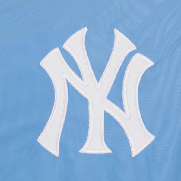 New York Yankees JH Design Light Blue Nylon Bomber Full-Zip Jacket