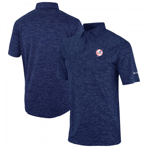 New York Yankees Columbia Navy Omni-Wick Heading Out Polo
