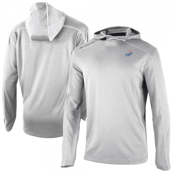 Los Angeles Dodgers Columbia Gray Omni-Wick Shotgun Pullover Hoodie
