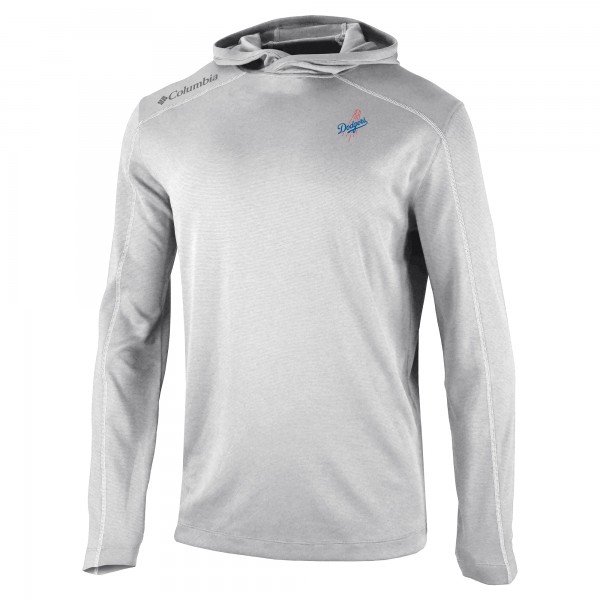 Los Angeles Dodgers Columbia Gray Omni-Wick Shotgun Pullover Hoodie