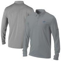 Los Angeles Dodgers Columbia Gray Omni-Wick Pin High Long Sleeve Polo