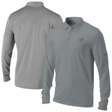 Los Angeles Dodgers Columbia Gray Omni-Wick Pin High Long Sleeve Polo