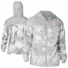 New York Yankees Columbia Gray Camo Flash Challenger Full-Zip Windbreaker Jacket