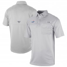 Los Angeles Dodgers Columbia Gray Omni-Wick Flycaster Pocket Polo