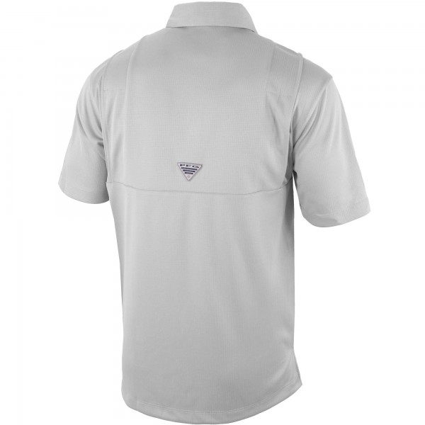Los Angeles Dodgers Columbia Gray Omni-Wick Flycaster Pocket Polo