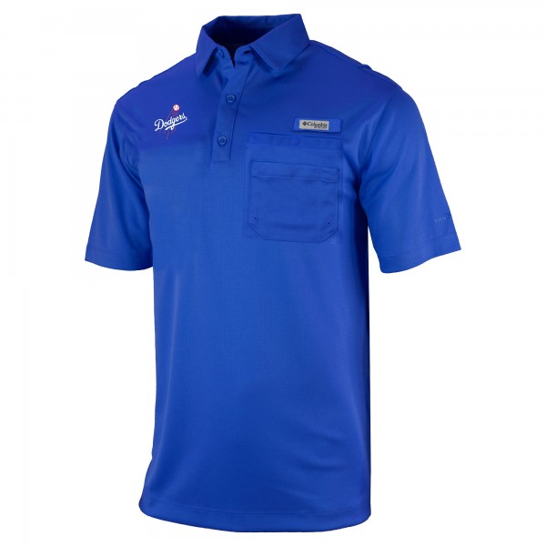 Los Angeles Dodgers Columbia Royal Omni-Wick Flycaster Pocket Polo
