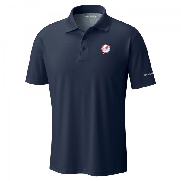 New York Yankees Columbia Navy Omni-Wick Low Drag Offshore Polo