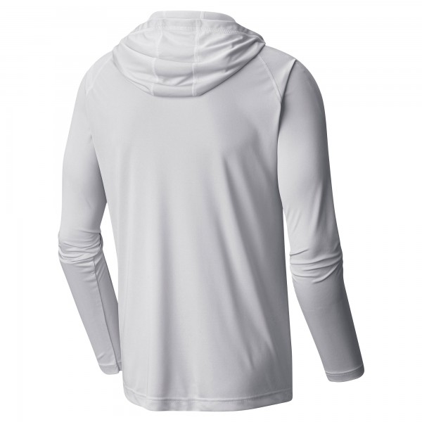 Los Angeles Dodgers Columbia White Omni-Wick Terminal Tackle Raglan Long Sleeve Hoodie T-Shirt