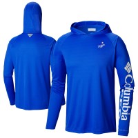 Толстовка Футболка Los Angeles Dodgers Columbia Royal Omni-Wick Terminal Tackle Raglan Long Sleeve
