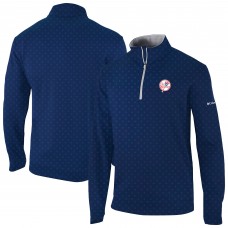 New York Yankees Columbia Navy Wickham Hills Omni-Wick Quarter-Zip Jacket