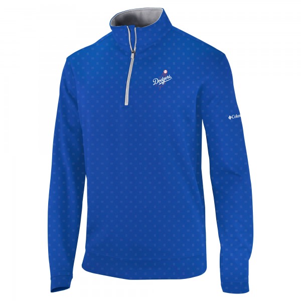 Los Angeles Dodgers Columbia Royal Wickham Hills Omni-Wick Quarter-Zip Jacket