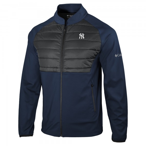 New York Yankees Columbia Navy Omni-Wick In The Element Full-Zip Jacket