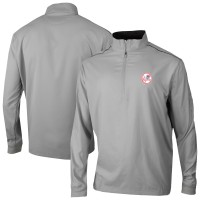 New York Yankees Columbia Gray Omni-Wick Bogeys Paradise Quarter-Zip Top