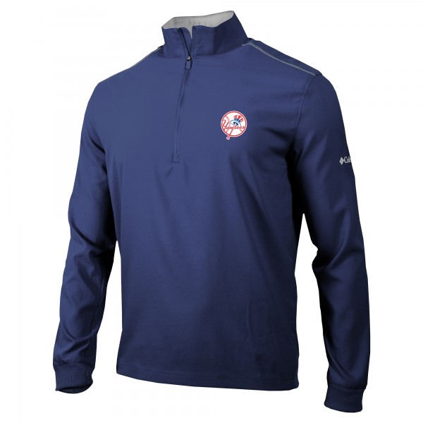 New York Yankees Columbia Navy Omni-Wick Bogeys Paradise Quarter-Zip Top