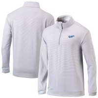 Los Angeles Dodgers Columbia Gray Omni-Wick Even Lie Quarter-Zip Pullover Top