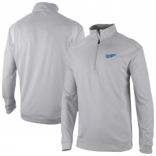 Los Angeles Dodgers Columbia Gray Oakland Downs Omni-Wick Quarter-Zip Top