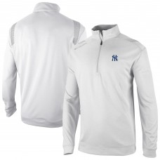 New York Yankees Columbia White Oakland Downs Omni-Wick Quarter-Zip Top