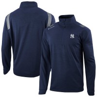 New York Yankees Columbia Navy Oakland Downs Omni-Wick Quarter-Zip Top