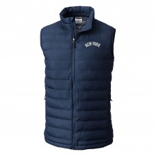 New York Yankees Columbia Navy Omni-Heat Powder Lite Full-Zip Vest