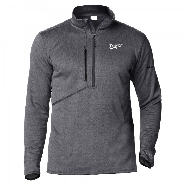 Los Angeles Dodgers Columbia Black Park View Omni-Wick Half-Zip Top