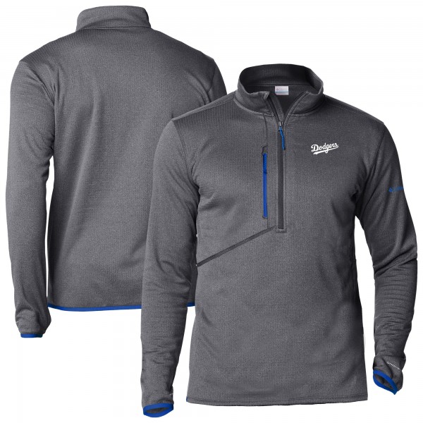 Los Angeles Dodgers Columbia Royal Park View Omni-Wick Half-Zip Top
