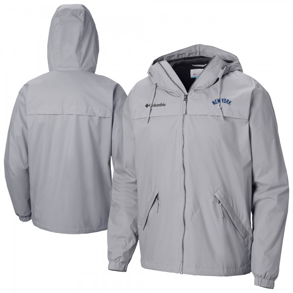 New York Yankees Columbia Gray Oroville Creek Lined Full-Zip Jacket