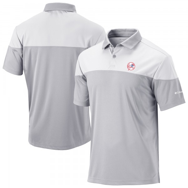 New York Yankees Columbia Gray Omni-Wick Best Ball Polo