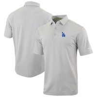Los Angeles Dodgers Columbia Gray Omni-Wick Even Lie Polo