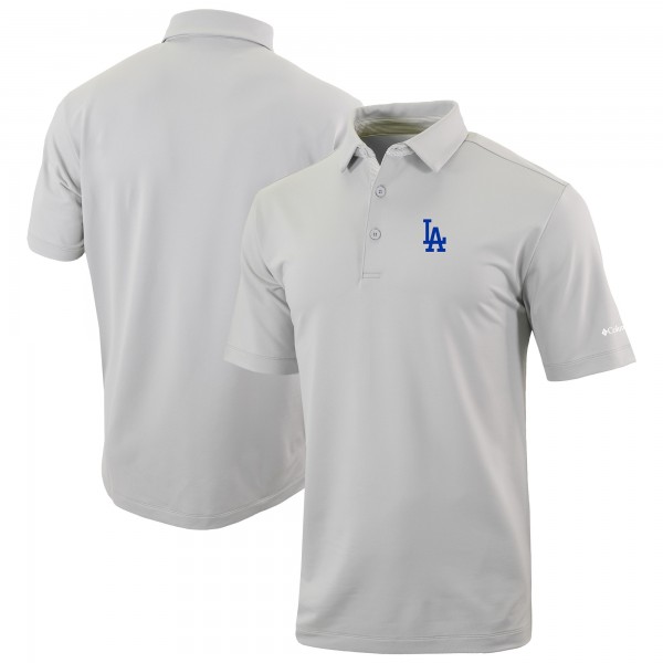 Los Angeles Dodgers Columbia Gray Omni-Wick Even Lie Polo