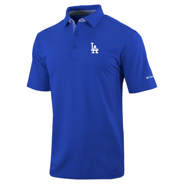Los Angeles Dodgers Columbia Royal Omni-Wick Even Lie Polo