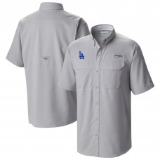 Los Angeles Dodgers Columbia Gray Omni-Wick Low Drag Offshore Button-Up Shirt
