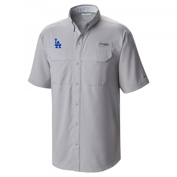 Los Angeles Dodgers Columbia Gray Omni-Wick Low Drag Offshore Button-Up Shirt
