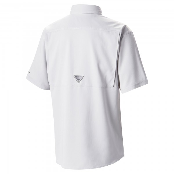 New York Yankees Columbia White Slack Tide Omni-Wick Button-Up Camp Shirt