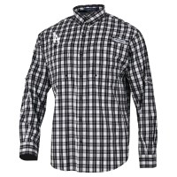Los Angeles Dodgers Columbia Black Super Slack Tide Omni-Wick Button-Up Shirt
