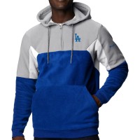 Los Angeles Dodgers Columbia Royal Lodge Fleece Quarter-Zip Hoodie