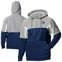 Кофта на короткой молнии New York Yankees Columbia Navy Lodge Fleece