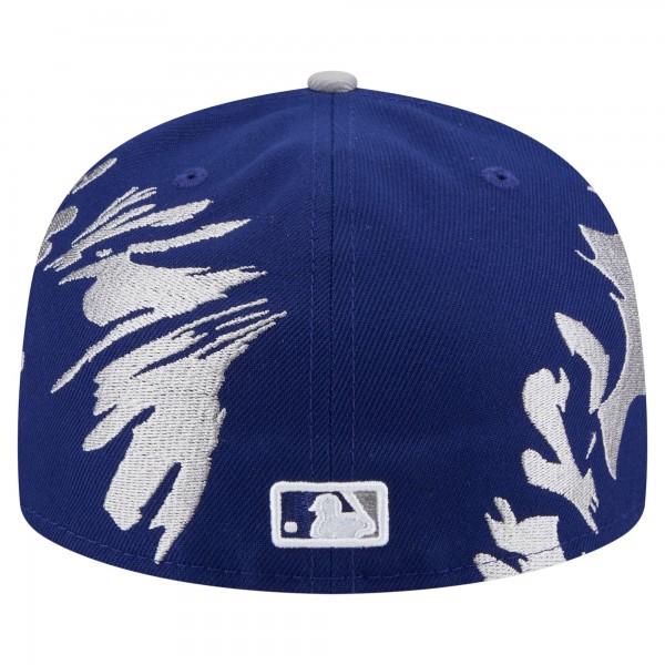 Бейсболка Los Angeles Dodgers New Era Navy/Gray Retro Pattern 59FIFTY