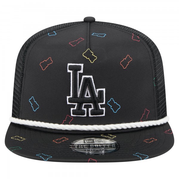 Бейсболка Los Angeles Dodgers New Era Black Gummy Golfer Trucker