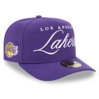 Бейсболка Los Angeles Lakers New Era Purple 2025 NBA Draft A-Frame 59FIFTY