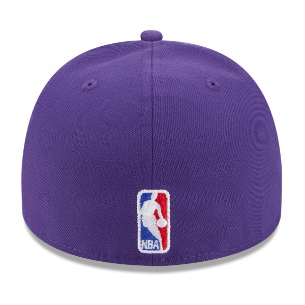 Бейсболка Los Angeles Lakers New Era Purple 2025 NBA Draft A-Frame 59FIFTY