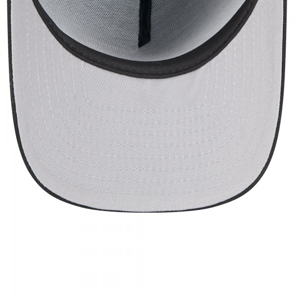 Бейсболка Miami Heat New Era Black 2025 NBA Draft A-Frame 59FIFTY