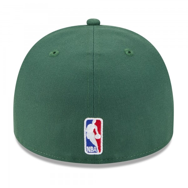 Бейсболка Milwaukee Bucks New Era Hunter Green 2025 NBA Draft A-Frame 59FIFTY