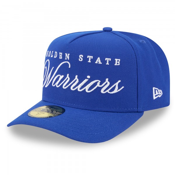 Бейсболка Golden State Warriors New Era Royal 2025 NBA Draft A-Frame 59FIFTY