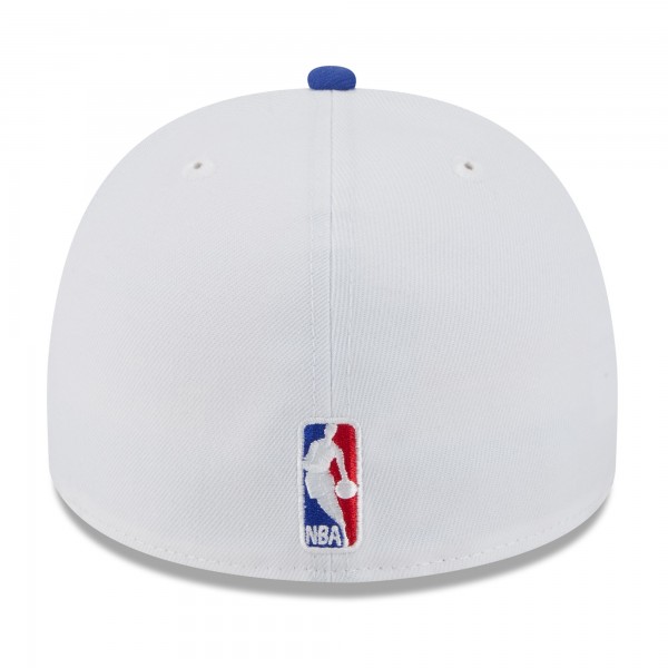 Бейсболка Golden State Warriors New Era White/Royal 2025 NBA Draft A-Frame 59FIFTY
