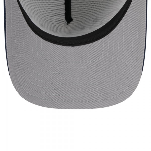 Бейсболка Denver Nuggets New Era White/Navy 2025 NBA Draft A-Frame 59FIFTY