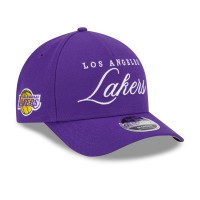 Бейсболка Los Angeles Lakers New Era Purple 2025 NBA Draft M-Crown A-Frame 9FORTY