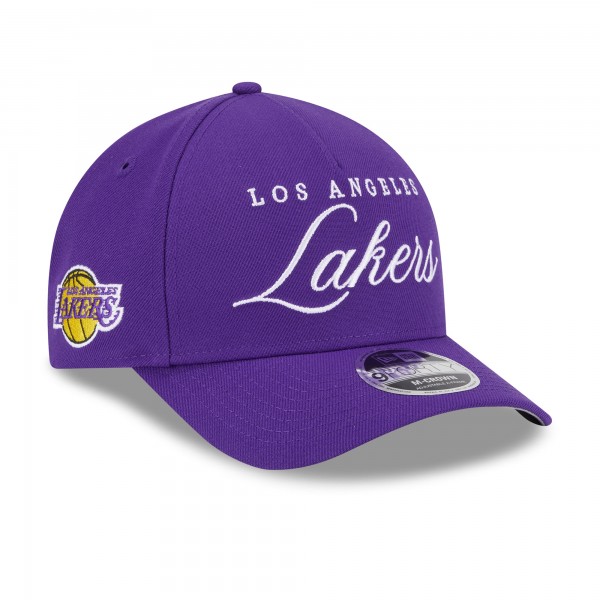 Бейсболка Los Angeles Lakers New Era Purple 2025 NBA Draft M-Crown A-Frame 9FORTY
